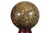 Golden Amphibolite Sphere - Western Australia #208002-2